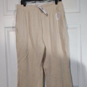 Victoria's Secret PINK Ivy Fleece Wide Leg Women's Sweatpants Size Large
